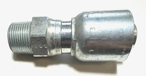 Parker 43 Series Hydraulic Fitting 1" Male NPT Straight Swivel to 1" 113431616 - Picture 1 of 3