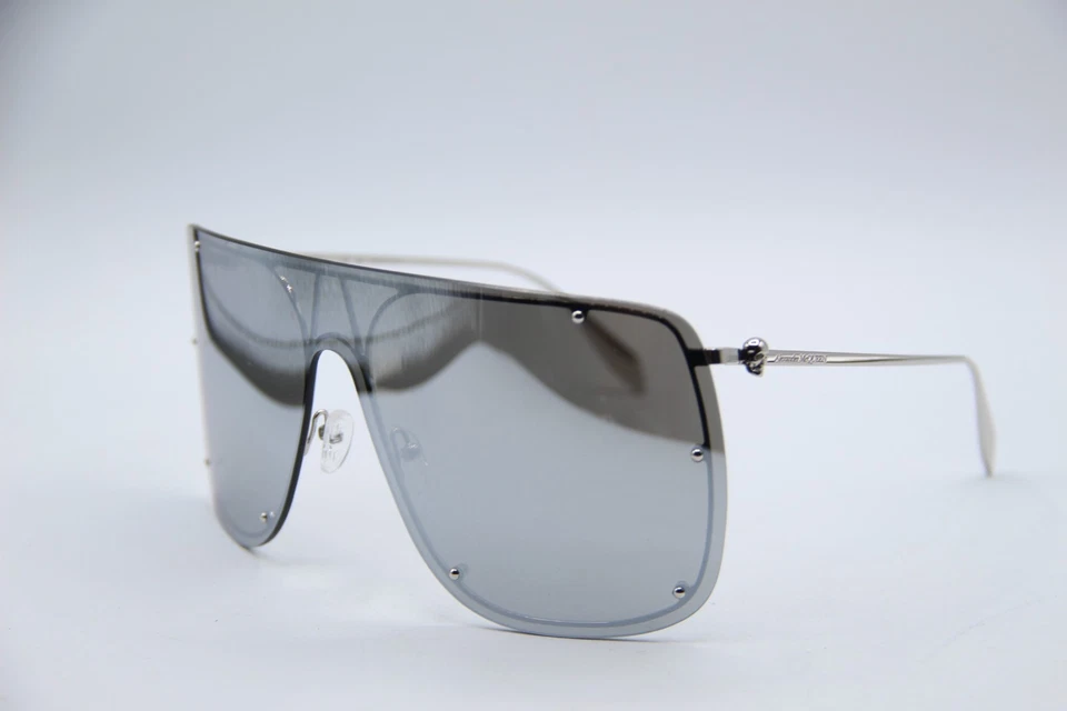 NUEVAS GAFAS DE SOL ALEXANDER MCQUEEN AM 0313S 007 MONTURAS AUTÉNTICAS PLATEADAS 99-01 Foto 1 de 4