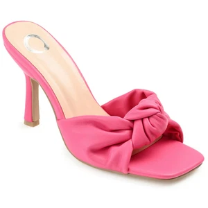 Zapatos de tacón de aguja altos con punta abierta Diorra de Journee Collection para mujer, rosa talla 8M - Imagen 1 de 3