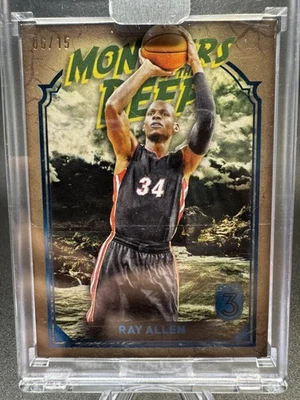 Ray Allen Monsters Of The Deep #/15 2025 Topps 3 Encased🔥🔥🔥 - Image 1 of 2
