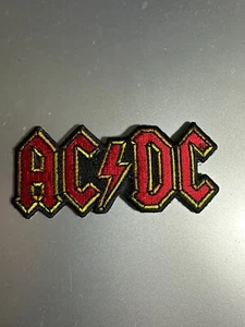 ACDC AC/DC Patch | Australian Rock & Roll Hard Blues Rock Heavy Metal Band Logo - Picture 1 of 1