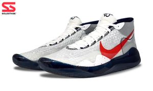 PJ Tucker's Nike Zoom KD 12 White/Game Royal/Black PE 2019 947307 PC Men Size 14 - Picture 1 of 5