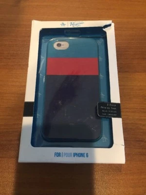 Original Penguin Bold Stripe Blue Coral/red 2 Piece iPhone 6 6S Case - Image 1 of 2