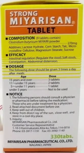 Fuerte Miyarisan Clostridium butyricum 330 Comprimidos Envío Gratis Nuevo - Imagen 1 de 2