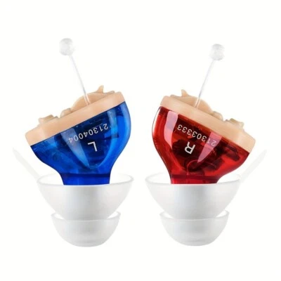 Digital Invisible Mini Hearing Aids InEar Elderly Sound Voice Amplifier Enhancer - Image 1 of 4