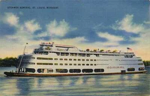 Postkarte Dampfer Admiral St. Louis Missouri Leinen ohne Post - Bild 1 von 2
