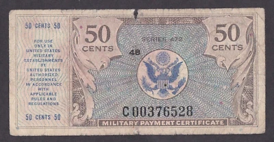 [VG-F] REPLACEMENT MPC 472 Series 50 Cents S824-1r C00376528 [001-1] - Image 1 of 2