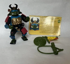 Teenage Mutant Ninja Turtles Sewer Samurai Leo action figure complete 1990 - Foto 1 di 6