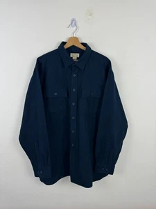 L.L. Camisa de franela con botones Bean talla XL azul para hombre - Imagen 1 de 7