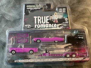 Greenlight Hitch & Tow Hollywood - True Romance - 1972 Chevrolet C-30/1984 Cadi - Imagen 1 de 1