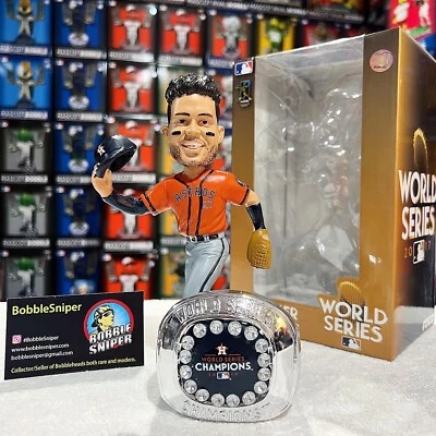 JOSE ALTUVE Houston Astros 2017 World Series "Championship Ring" MLB Bobblehead - Image 1 of 4