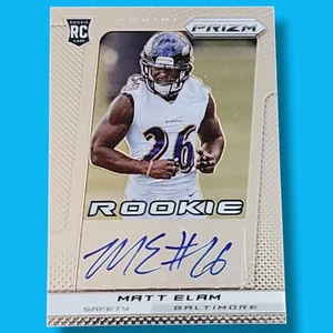 Panini Prizm Silver Prizm 2013 Matt Elam novato automático #269 Baltimore Ravens/99 - Imagen 1 de 1