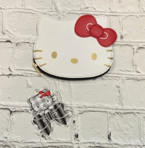 Porte monnaie Hello Kitty découpé Sanrio 2010 RARE - Photo 1/6