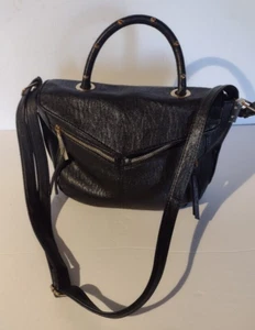 Jessica Simpson BLACK WITH GOLD ACCENT PURSE 12"H - Picture 1 of 6
