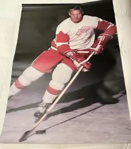 Gordie Howe Detroit Red Wings Vinyl Photo Banner 4' x 2.5' Hall of Fame FREE SH - Picture 1 of 14