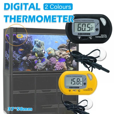 Aquarium Thermometer LCD Digital Aquarium Fish Tank Water Temperature Marine AU - image 1 of 4