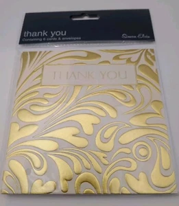 Pack Of 6 Thank You Cards Teacher Teachers Leaving Large Luxury Premium Card New - Picture 1 of 2