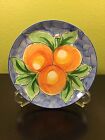 (2) RB ALCOBACA PEACH PATTERN CHINA CERAMIC SALAD LUNCHON Plate MADE IN POTUGAL
