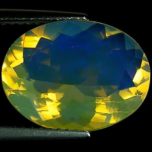 4.50 Ct Natural Ethiopian Faceted Opal Gemstone Multi Color Oval Cut - Picture 1 of 5