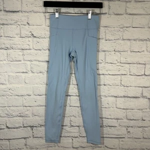 Athleta Girl Hi-Rise Stash Your Treasures Leggings Sz L/12 Lite Blue - Picture 1 of 7