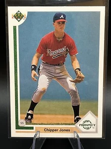 1991 Mazzo superiore #55 Chipper Jones RC - Foto 1 di 2