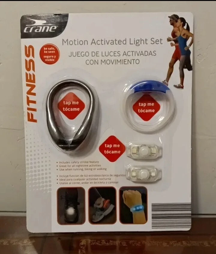 New Crane Fitness Safety Night Light Set Motion Activated 3 Colors Wall Run Bike - Image 1 of 1