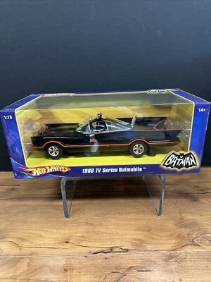 Hot Wheels 1966 Batman TV Series Batmobile 1:18 Scale Car Model New In Box 2007 - Image 1 of 4