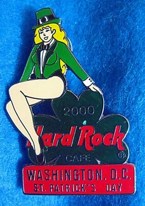 WASHINGTON DC PROTOTYP ST PATRICK IRISCHES KLEEBLATT BLONDES MÄDCHEN Hard Rock Cafe PIN - Bild 1 von 1