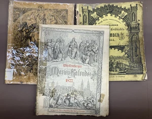 Volks Hauskalender Württemberg Erzgebirge Kalender 1855 1877 1905 Regensburg 3 - Bild 1 von 24