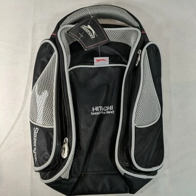 Hitachi Slazenger Shoe Bag Black Grey NWT NEW WITH TAGS Lee's Zip Around Pockets - Image 1 of 4