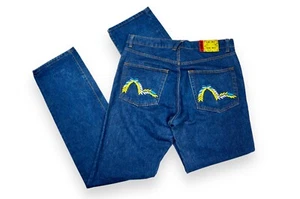 EVISU Genes Denim Jeans Pants Blue Men's Size 31 - Picture 1 of 15