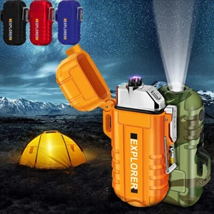Waterproof Electric Lighter: Dual Arc, Flameless, USB Rechargeable - Picture 1 of 37
