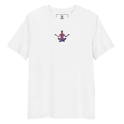 Meditación Premium Bordado | Camiseta Hombre Algodón Orgánico Foto 1 de 4
