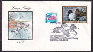 1989 Federal Duck Stamp Sc RW56 $12.50 FDC with House of Farnam cachet (P7 - Picture 1 of 1
