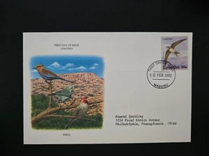 1992 - Lesotho - Birds - First Day Cover ~ FDC - Picture 1 of 2