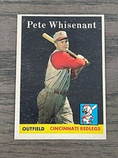 1958 Topps Pete Whisenant #466 Cincinnati Redlegs (A)