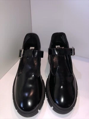 Madden Girl Mary Jane Shoes Black Buckle Platform Sz 7.5 New In Box Never Worn - Image 1 of 4