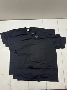 Pro Club 3 Pack Black Short Sleeve Heavy Weight Shirts Mens size 2XL - Picture 1 of 6