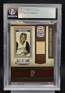 ROBERTO CLEMENTE 2005 Donruss HOF Souvenirs SPIEL GEBRAUCHT Beckett authentisch ✿ SELTEN - Bild 1 von 2