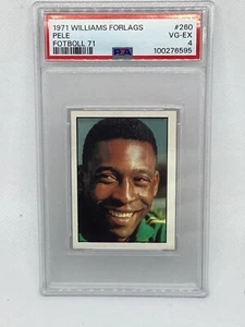 1971 Williams Forlags Fotboll ´71 #260 Pelé Brazil PSA 4 VG-EX - Picture 1 of 2