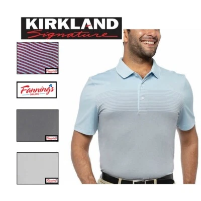Kirkland Signature Men’s Moisture Wicking Performance 3-Button Polo | E21 - Image 1 of 4