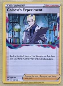 2022 Pokémon Sword & Shield Lost Origin Colress’s Experiment Trainer 155/196 NM - Picture 1 of 2