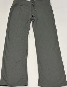 Divided By H&M Basic Sweatpants Women Medium Green Straight Leg Loose Ankle - Picture 1 of 14