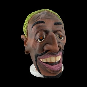 Vintage Dennis Rodman Erwachsene Maske berühmte Gesichter Sporen Halloween NBA Spieler Bulls - Bild 1 von 10