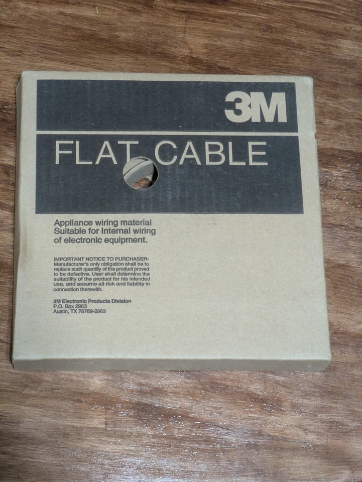 Cabo de fita plana 3M 100' 28AWG passo 0,05 - Imagem 1 de 4