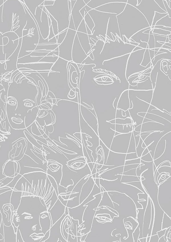 Juego de arte de papel tapiz plateado Jean-Paul Gaultier Lelievre 2 1984 Foto 1 de 4