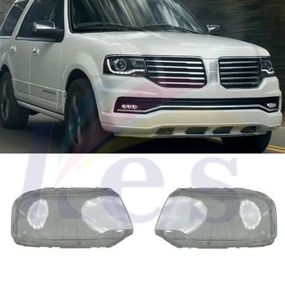 🪐Un par para Lincoln Navigator 2014-17 faros carcasa de lente transparente + tapa de lente Foto 1 de 4