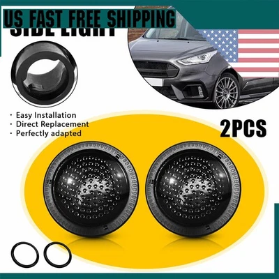 Se adapta a Ford Transit Connect 2010-2021 lentes de humo luces de señalización laterales delanteras carcasas Foto 1 de 4