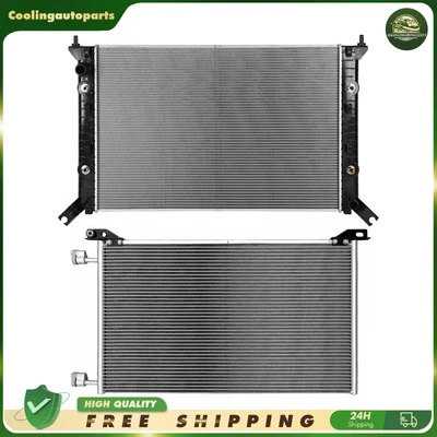 Radiator & A/C Condenser Kit For 2011-2015 Chevrolet Silverado 2500 HD 3500 HD - Image 1 of 4