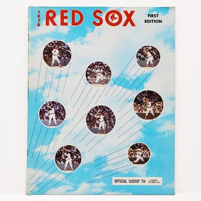 Boston Red Sox Vintage 1978 Scorebook Magazine Program MLB Baseball 70s Unscored - Image 1 of 4